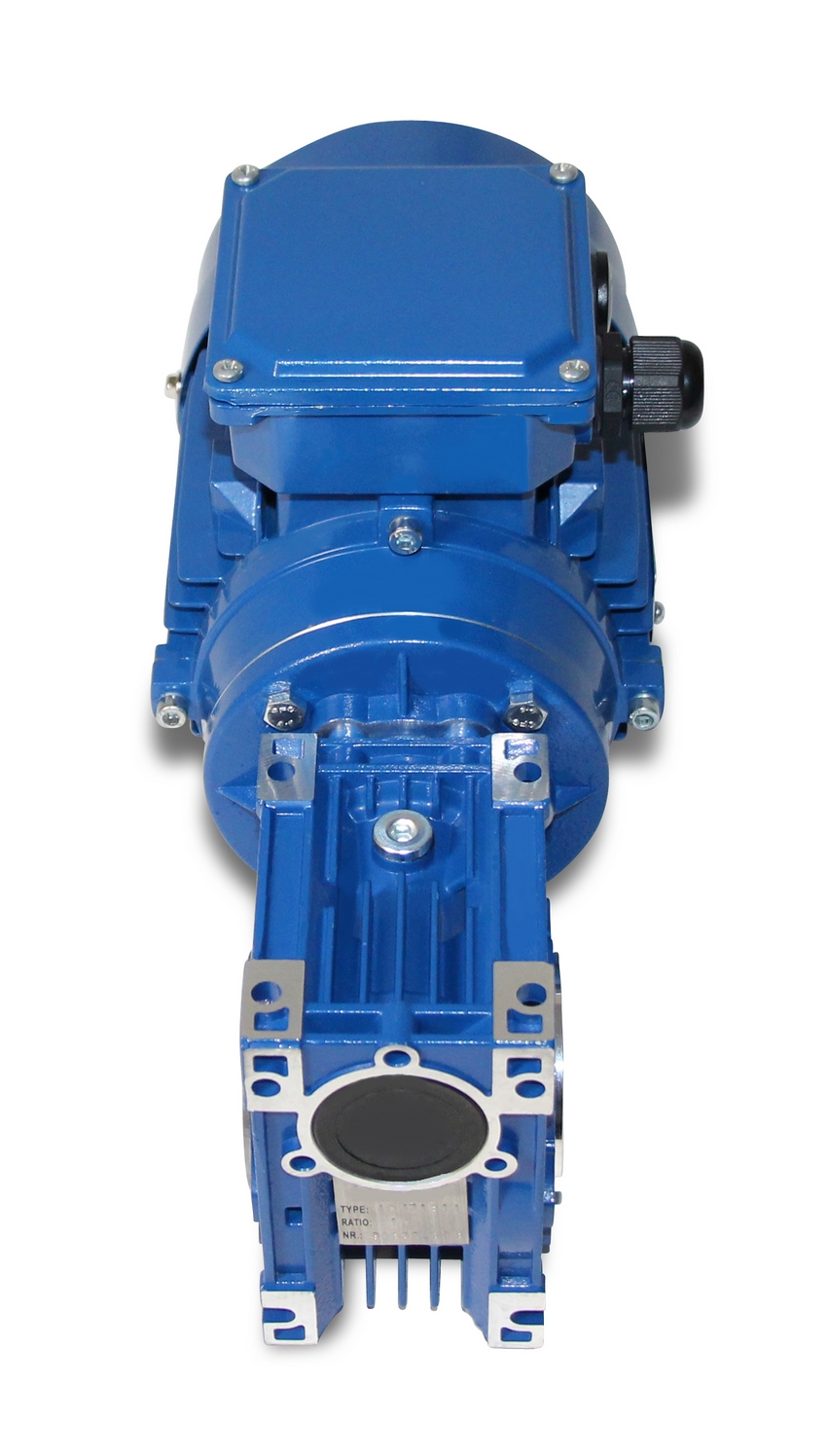 CMRV040 712-4 - 0.37 kW - 70 rpm- Worm Gearbox Motor