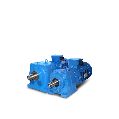 Helical geared motors